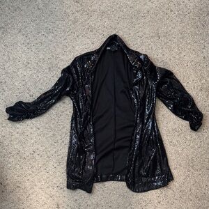 Sequin Black Blazer